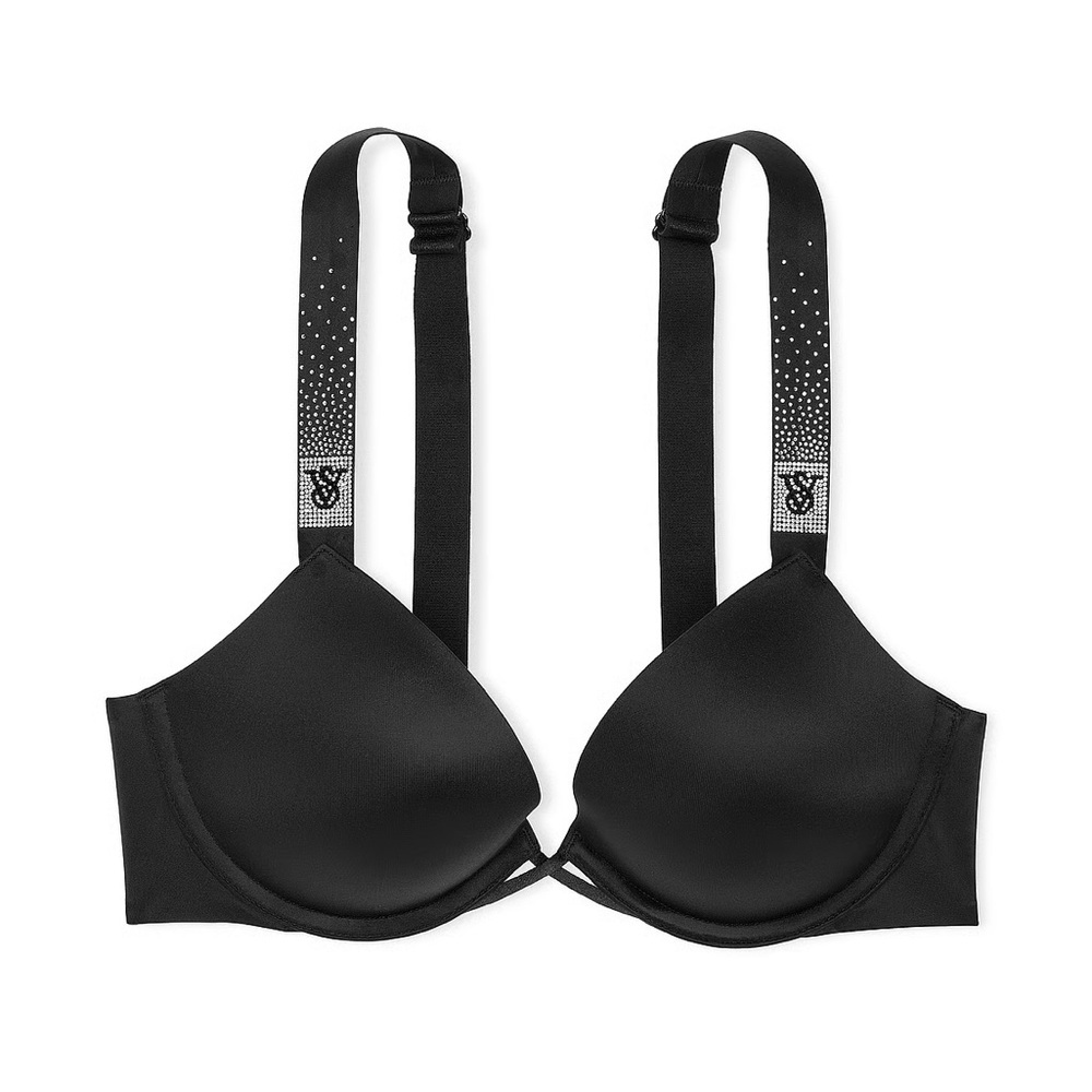VICTORIA’S SECRET VERY SEXY Scattered Shine Strap Push-Up Bra Size 36DDD NEW